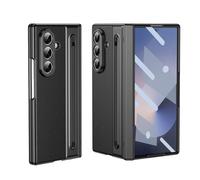 COQUE étui pour Galaxy Z Fold 7 avec Film, de Protection antichute avec Emplacement pour Stylo intégré et Stylet,étui Pliable à charnière pour Samsung Galaxy Z Fold 7 5G-Noir