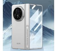 COQUE Étui pour Honor Magic V3 avec Film Trempé, Tout Compris Pliable à Charnière,Housse de Téléphone Pliante pour Honor Magic V3 5G-Argent