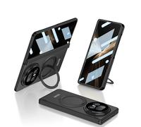 COQUE Étui pour Honor Magic V5 avec Film Trempé, Tout Compris Pliable à Charnière,Housse de Téléphone Pliante pour Honor Magic V5 5G-Noir