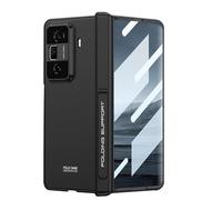 COQUE Étui pour Honor Magic VS3 avec Film Trempé, Tout Compris Pliable à Charnière,Housse de Téléphone Pliante pour Honor Magic VS3 5G-Noir