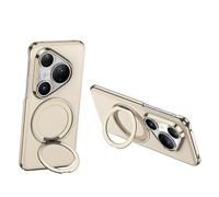 COQUE Étui pour Huawei Pura 80 Pro Fine en Cuir au Toucher Peau avec Ring,Étui Pliable pour Huawei Pura 80 Pro+-Or