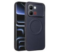 COQUE Étui pour Infinix Note Edge 5G, Carbone TPU Antichoc Et Résistante Aux Chutes Infinix Note Edge 5G, avec Bobine Magnétique Invisible Intégrée (Bleu)