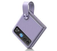 COQUE Étui pour Motorola Razr 40,étui de téléphone à Anneau de lanière en Soie Mince avec Support vidéo à Anneau,étui de téléphone Pliable pour Motorola Razr 40 5G-Violet
