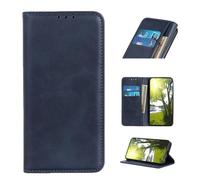 COQUE Étui pour Motorola Signature 5G,Étui de Téléphone Magnétique PU Cow Texture,Portefeuille à Rabat et Fente pour Carte,Protéger Motorola Signature 5G-Blu