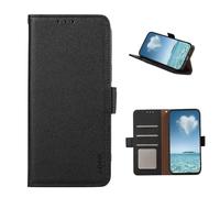 COQUE Étui pour Samsung Galaxy A27 5G (RFID),Brosse Antivol,Bboucle Latérale,Portefeuille à Fente pour Carte en Litchi-Nero