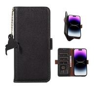 COQUE Étui pour Samsung Galaxy S26+,Etui de Téléphone Antivol RFID à Aspiration latérale avec Fente pour Carte Antichoc,pour Retourner l’étui De Protection Folio Samsung Galaxy S26+-Nero