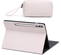 Coque Étui Pour Samsung Galaxy Tab S9 Fe+ Plus/S9+ Plus 12,4 Pouces 2023, Vue D'angle Multiples, Avec Porte-Stylo, Réveil/Sommeil Automatique, Housse De Protection Avec Pochette, Abricot