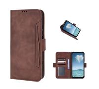 COQUE Étui pour téléphone Fairphone 6, Portefeuille latéral magnétique Multi-Fentes pour Cartes de Visite, de Protection Fairphone 6-Marrone