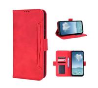 COQUE Étui pour téléphone Oukitel C59, Portefeuille latéral magnétique Multi-Fentes pour Cartes de Visite, de Protection Oukitel C59-Rosso