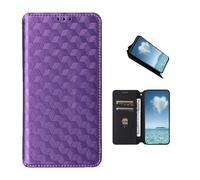 COQUE Étui pour Téléphone ZTE Blade A56 4G, à Rabat à Texture Tridimensionnelle (Antichoc), Fermeture Magnétique Foncée, en Cuir avec Fente pour Carte-Bleu foncé