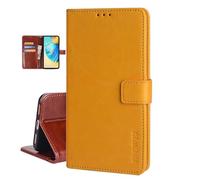 COQUE Étui pour Vivo X300, à Rabat en Cuir avec Fermeture magnétique, 3 emplacements pour Cartes et Support Pliable, résistant aux Chocs-Giallo