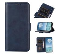 COQUE Étui pour Xiaomi 17 Pro, PU Vache avec Fente pour Carte Antichoc Flip Cover Xiaomi 17 Pro-Blue