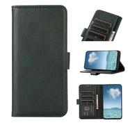 COQUE Étui pour Xiaomi 17 Pro, PU Vache avec Fente pour Carte Antichoc Flip Cover Xiaomi 17 Pro-Green