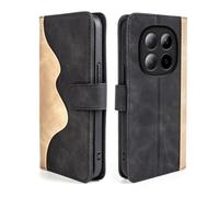 COQUE Étui pour Xiaomi Redmi Note 15 Pro Plus Vague Montagne Motif Flip Téléphone Xiaomi Redmi Note 15 Pro Plus étui en Cuir avec Fente pour Carte-Nero
