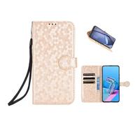 COQUE Étui pour ZTE Nubia Neo 2 5G avec Texture À Pois Et Portefeuille avec Fente pour Cartes Housse De Protection ZTE Nubia Neo 2 5G -l'or