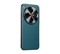 COQUE Étui Premium en Cuir Véritable pour Vivo X300s, Protection Intégrale, Cache-Caméra Métallique Surélevé pour Vivo X300s-Sarcelle