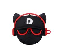 Coque Étui Protecteur Compatible avec AirPods Coque en Souple Silicone de Dessin Animé Case Couverture 3D Mignon Drôle Coque Housse Étui Protecteur Silicone Cover Antichoc avec Porte-clés