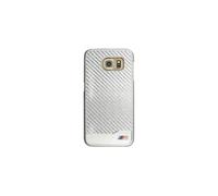 Coque Etui Protection Fibre Carbonne Samsung Galaxy S6 - Argenté BMW
