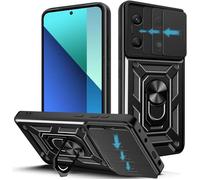 Coque / Étui - RASENA - Xiaomi Redmi Note 13 4G - Lentille coulissante - Support 360° rotatif - PC Armor semi-rigide