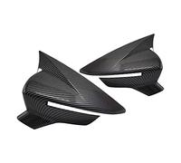 Coque extérieure Pour Siège Pour Leon Pour Ibiza Pour Arona Pour Cupra Voiture Côté Porte Rétroviseur Couverture Garniture En Fiber De Carbone ABS Style Accessoires