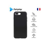 Coque FairPlay en silicone liquide iPhone 7/8 noir