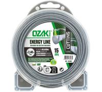 Coque fil nylon ondulé - OZAKI - ENERGY LINE - Breveté - L 15 m - Ø 2,40 mm