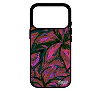 Coque fleurs pour iPhone 17 pro en silicone portable floral rose 4G telephone color¿ design nature peinture bouquet made in France