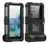 Coque FLOODKING pour Samsung Galaxy S21/S21 Plus ,Plongée PRO-R Étanche 15m/1h,Volume à Droite,Noir Noir G