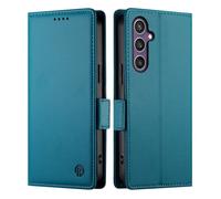 Coque Folio Cuir PU Étui pour Samsung Galaxy S23 FE 6.4"", Antichoc Portefeuille Housse avec Fentes pour Cartes, Magnétique (Bleu)