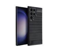 Coque Forcell Carbone Silicone Samsung Galaxy M55 5G Noir