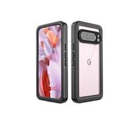 Coque FOXDOCK étanche intégrale pour Google Pixel 9 Pro protection étanche avec couches TPU/PC/PET, résistante aux chocs et aux chutes