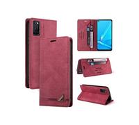 Coque FOXDOCK pour OPPO A52/A72/A92 protection magnétique anti-chocs, blocage RFID, rabat en cuir, avec fente pour carte et support, compatible avec