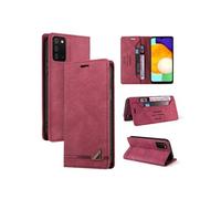 Coque FOXDOCK pour Samsung Galaxy A03S protection magnétique anti-chocs, blocage RFID, rabat en cuir, avec fente pour carte et support, compatible