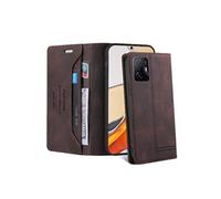 Coque FOXDOCK pour Xiaomi 11T 5G protection magnétique anti-chocs, blocage RFID, rabat en cuir, avec fente pour carte et support, compatible avec