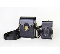 Coque G7 X Mark II, Zakao PU FullBody Bottom Ouverture Version de protection cuir Sac pour appareil photo Canon PowerShot G7 X Mark II G1 X 2 G10 G11 G12 G15 G16 G1 X