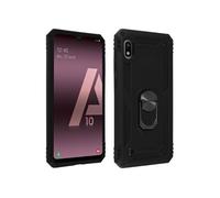 Coque Galaxy A10 Bi matière Rigide et Souple Bague Support Vidéo noir
