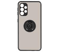 Coque Galaxy A52 Et A52s Bi-Matière Bague Métallique Fonction Support Noir
