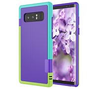 Coque Galaxy Note 8, Note 8 Coque, Jeylly [3] de couleur fin hybride Impact robuste en TPU souple et PC dur Bumper de protection antichoc antidérapant Coque pour Samsung Galaxy Note 8 Sm-n950 violet