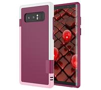 Coque Galaxy Note 8, Note 8 Coque, Jeylly [3] de couleur fin hybride Impact robuste en TPU souple et PC dur Bumper de protection antichoc antidérapant Coque pour Samsung Galaxy Note 8 Sm-n950 bordeaux