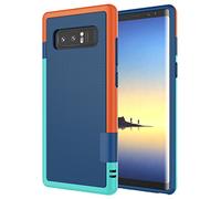 Coque Galaxy Note 8, Note 8 Coque, Jeylly [3] de couleur fin hybride Impact robuste en TPU souple et PC dur Bumper de protection antichoc antidérapant Coque pour Samsung Galaxy Note 8 Sm-n950 bleu