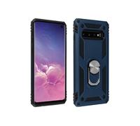 Coque pour Samsung S10 Bi matière Rigide et Souple Bague Support