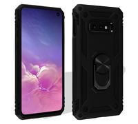 Coque Galaxy S10e Bi matière Rigide et Souple Bague Support Vidéo noir