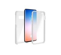 Coque Galaxy S10e Protection 360° Rigide + Avant Silicone transparent