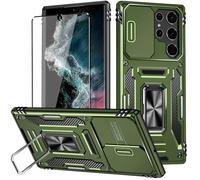 Coque Galaxy S22 Ultra 5G avec Film Protection, 360 Full Body Protection PC Dur Anti-Chut Renforcée Armor Antichoc pour Samsung Galaxy S22 Ultra 5G,Violet