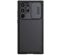 Coque Galaxy-S22 Ultra noire CamShield de Nillkin protection caméra