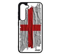 Coque Galaxy S23 Silicone Drapeau Angleterre Anglais Foot Coupe du Monde Case Telephone Grande Bretagne UK pour Samsung