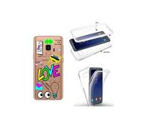 Coque Galaxy S9 PLUS integrale BAE love tag BFF best friends transparente