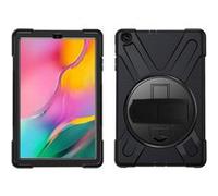 Coque Galaxy Tab A 10.1 2019 Hybride Poignée Rotative Béquille Support Noir