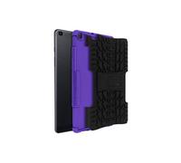 Coque Galaxy Tab A 8.0 2019 Rigide Silicone Béquille Support Noir et violet