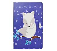 Coque Galaxy Tab A6, CXTcaase Etui Samsung Tab A 10.1 Pouces Pochette Flip Stand Housse Protecteur AVCE Dormir/Réveiller Auto pour Samsung Galaxy Tab A 10.1 SM-T580 SM-T585 Renard Arctique